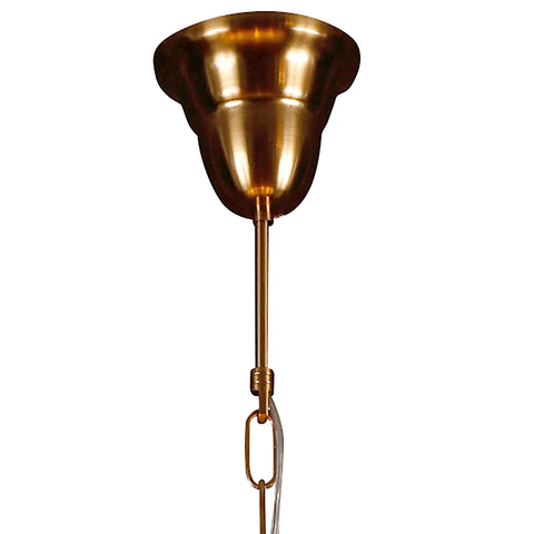 Fausto White and Antique Brass Finish Pendant Light