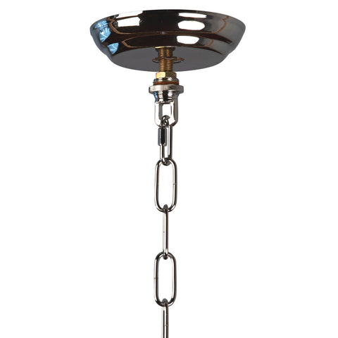 Irwin White with Grey Pattern and Chrome Finish Pendant Light