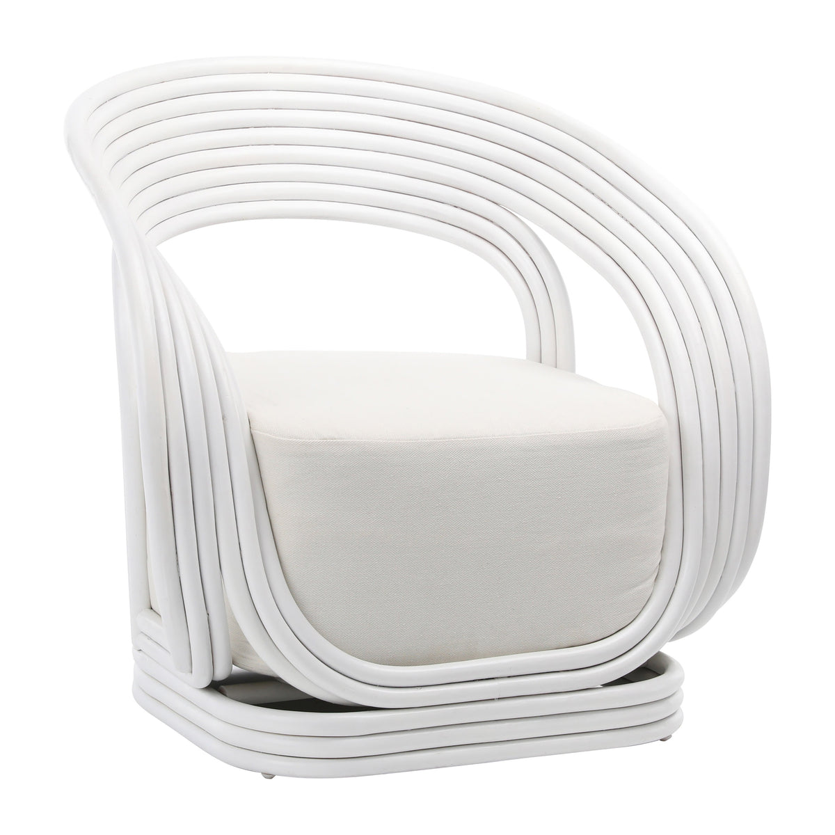 Manila White Finish Occasional Chair