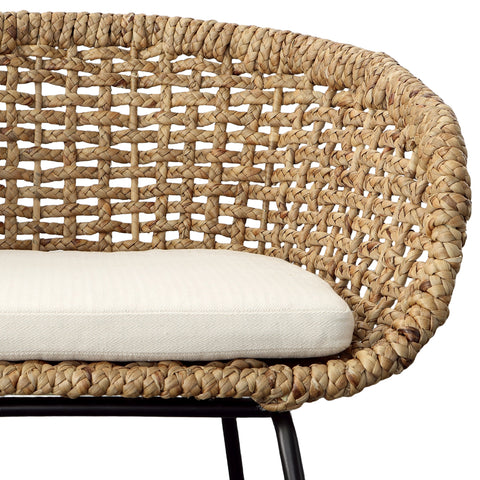 Ellia Black, Natural and Ivory Seat Dining Chair