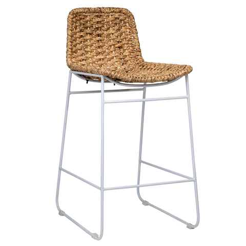 Antonia Natural and White Counter Stool