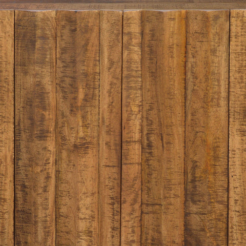 Rizza Medium Brown Sealed Finish on Black Base Sideboard