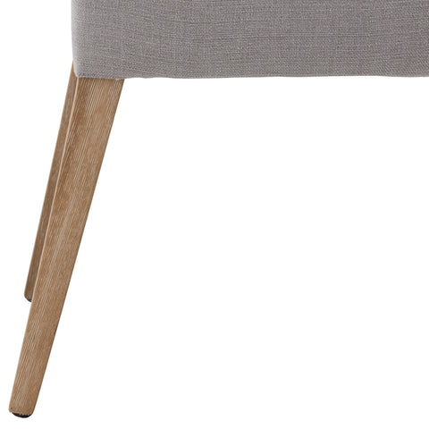 Joseph Light Grey and Natural Wood Finish Dining Chair