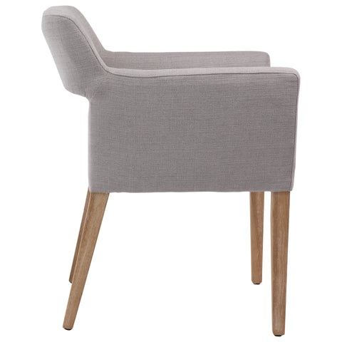 Joseph Light Grey and Natural Wood Finish Dining Chair
