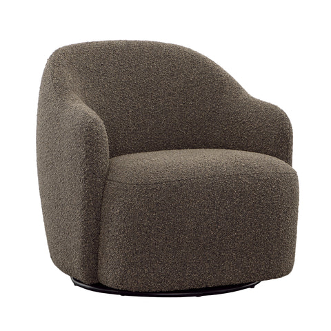 Ravine Charcoal Boucle Swivel Chair