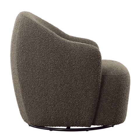 Ravine Charcoal Boucle Swivel Chair