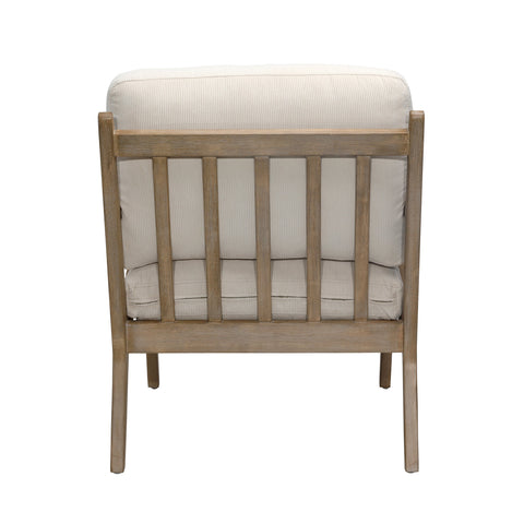 Colmar Cream and Light Warm Wash Frame Occasional Chair