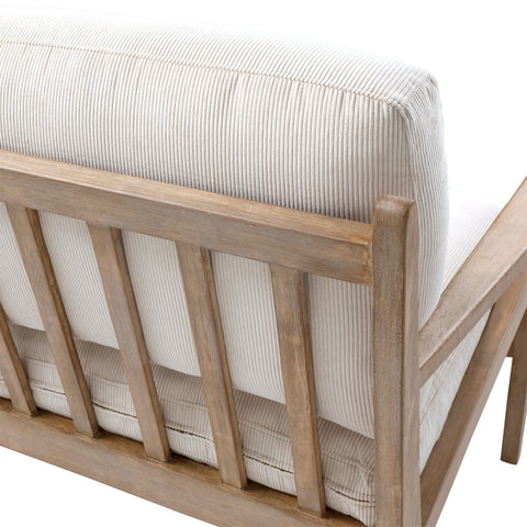 Colmar Cream and Light Warm Wash Frame Occasional Chair