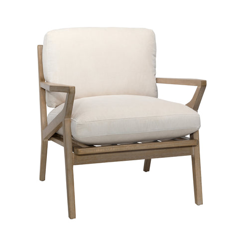 Colmar Cream and Light Warm Wash Frame Occasional Chair
