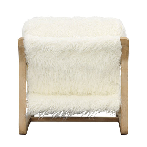 Grenoble Natural White and Light Warm Wash Frame Occasional Chair