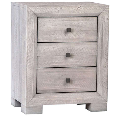 Clancy Light Grey Washed Sealed Finish Nightstand