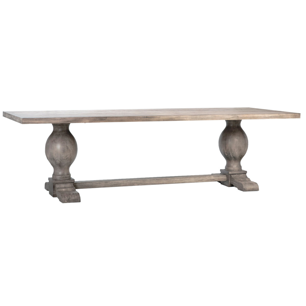 Baxley Nitrocellulose Grey Wash Finish Dining Table