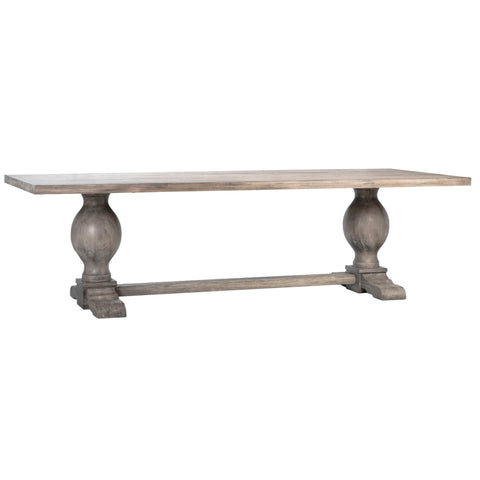 Baxley Nitrocellulose Grey Wash Finish Dining Table