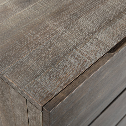 Belson Dark Grey Wash Finish and Black Base Dresser