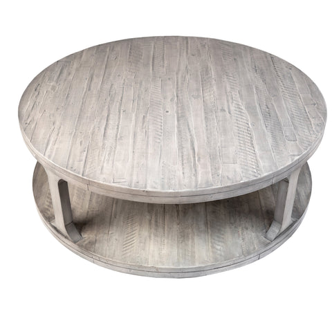 Amiston Antique Whitewash Sealed Finish Coffee Table