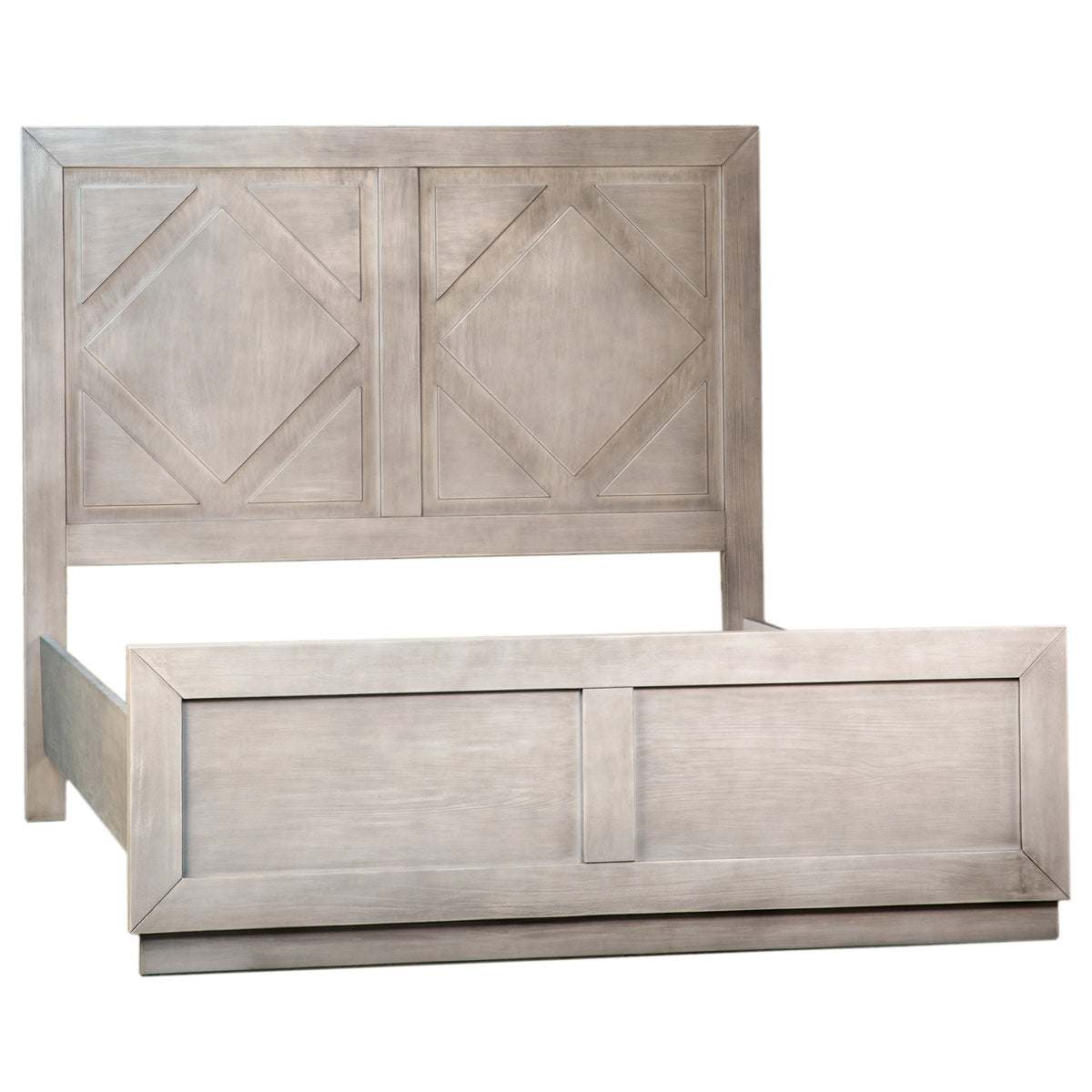 Balmer Light Grey Wash Finish Bed