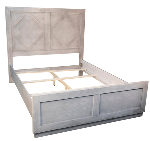 Balmer Light Grey Wash Finish Bed