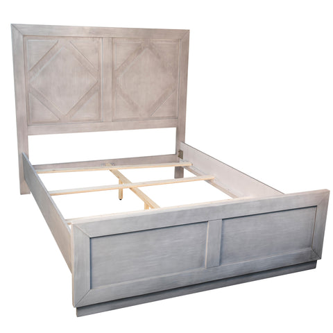 Balmer Light Grey Wash Finish Bed