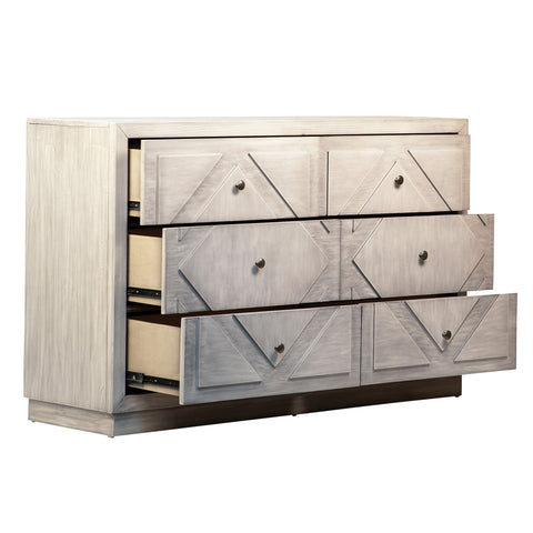 Balmer Light Grey Wash Finish Dresser