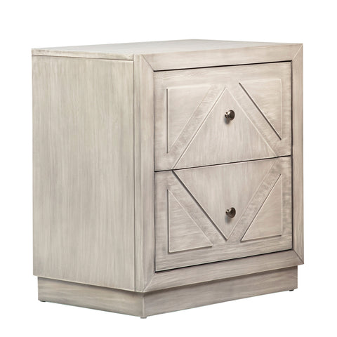 Balmer Light Grey Wash Finish Nightstand
