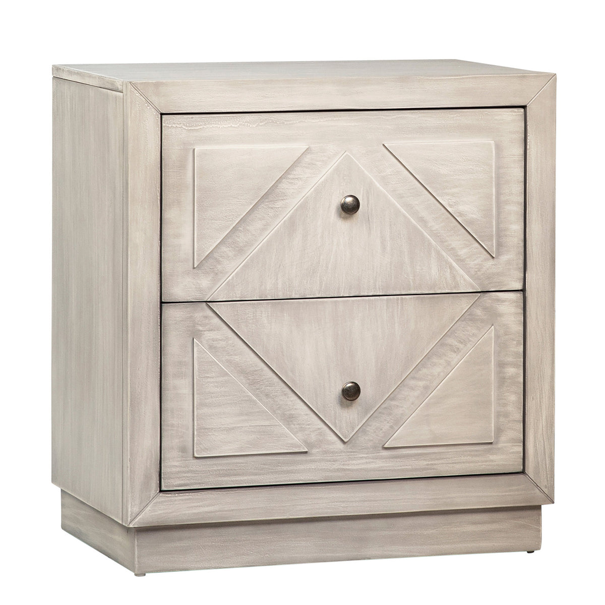 Balmer Light Grey Wash Finish Nightstand