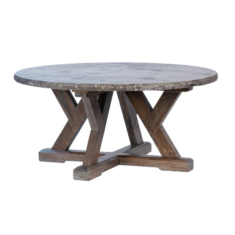 Ritz Antique Brown Finish Coffee Table
