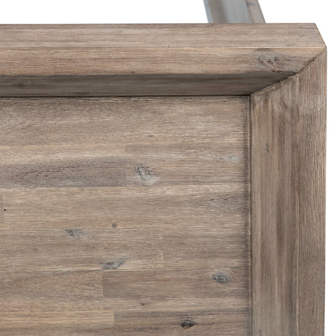 Bern Antique Light Grey Wash Finish Bed