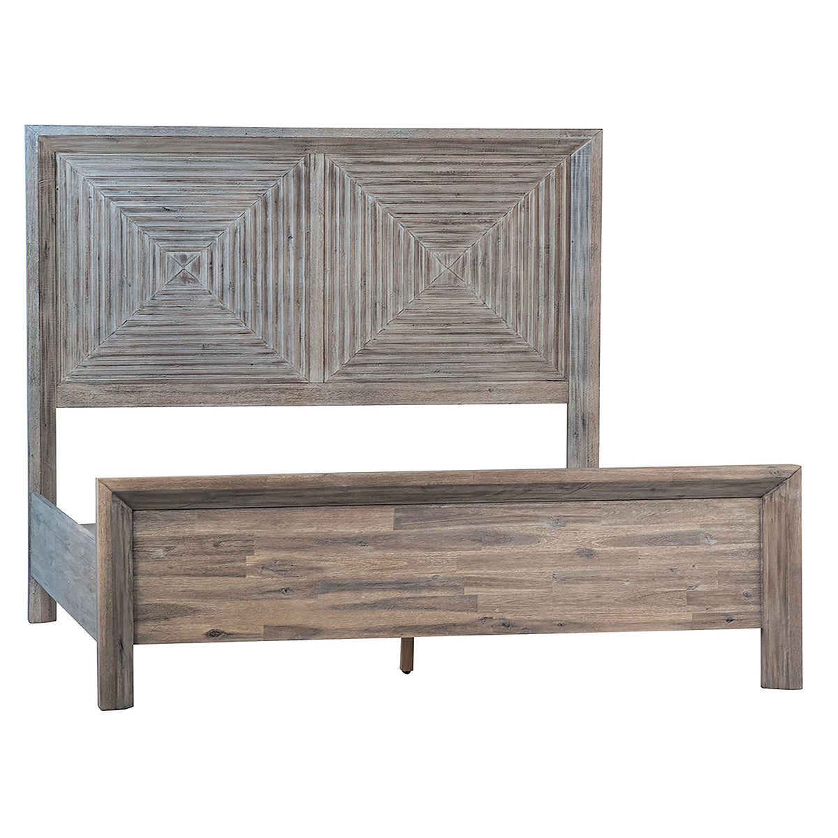 Bern Antique Light Grey Wash Finish Bed