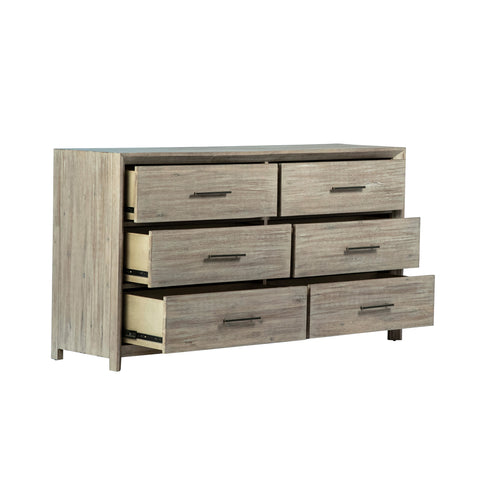 Bern Antique Light Grey Wash Finish Dresser