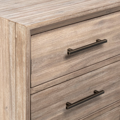 Bern Antique Light Grey Wash Finish Nightstand