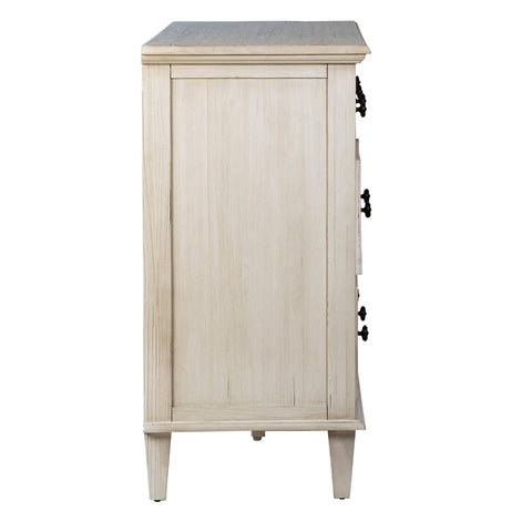 Lugano Whitewash Finish Dresser