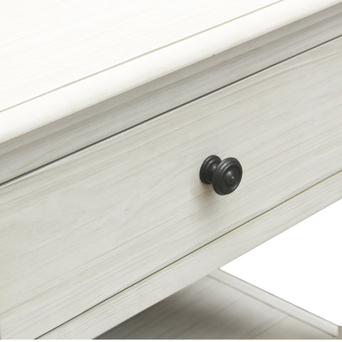 Lugano Whitewash Finish Nightstand