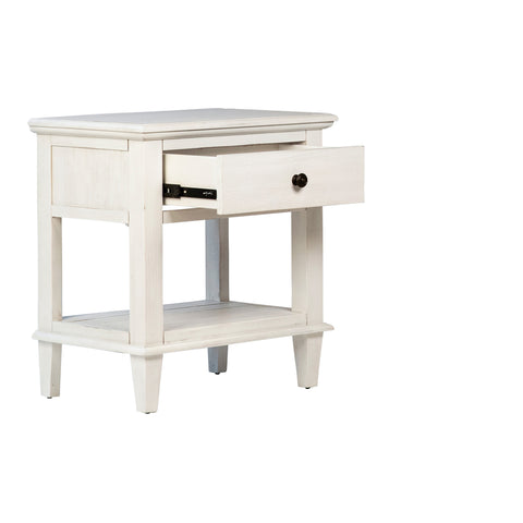 Lugano Whitewash Finish Nightstand