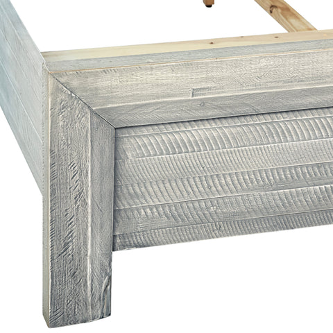 Geneva Light Grey Wash Finish Bed