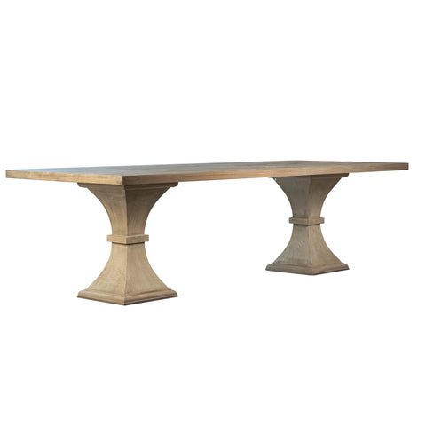 Suez Light Warm Wash Finish Dining Table