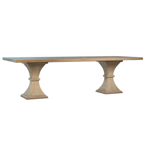 Suez Light Warm Wash Finish Dining Table