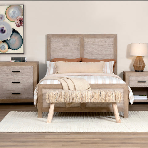 Roux Light and Grey Warm Wash Finish Bed