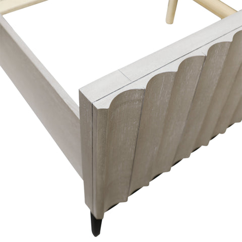 Silvia Light Grey Wash Bed