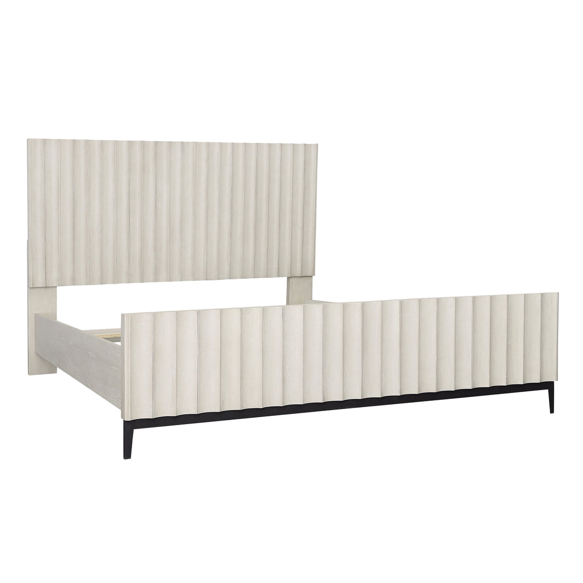 Silvia Light Grey Wash Bed