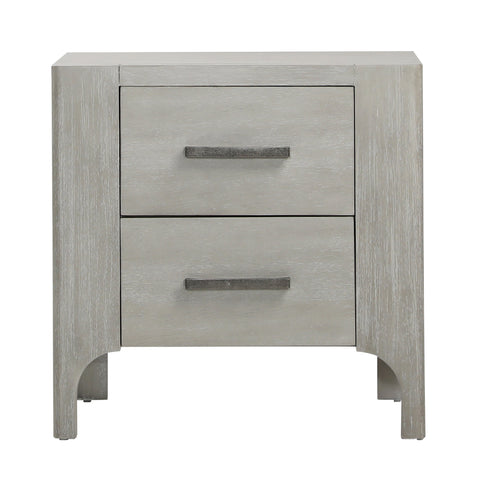 Maiya Light Grey Wash Nightstand