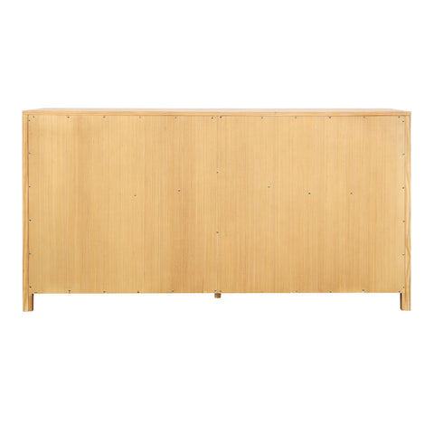 Emmalyn Light Warm Wash and Black Handles Dresser