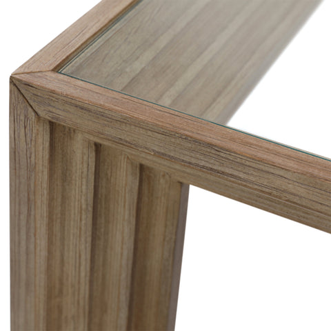 Marva Light Warm Wash Finish Console Table