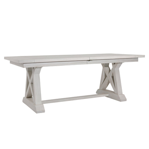 Joaquin Light Grey Wash Extendable Dining Table