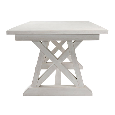 Joaquin Light Grey Wash Extendable Dining Table