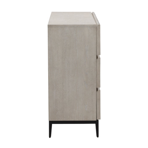 Silvia Light Grey and Black Dresser