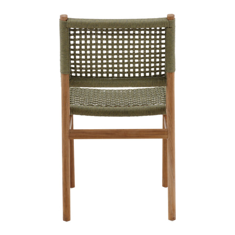 Francisca Green and Natural Outdoor Dining Chair Set Of 2