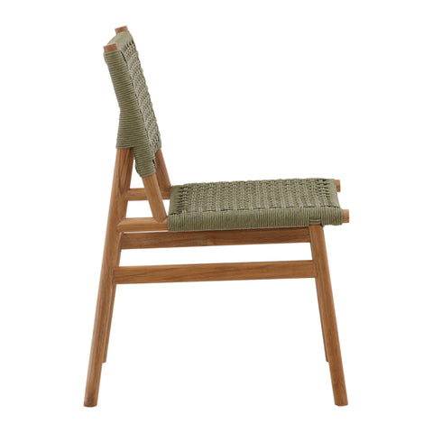 Francisca Green and Natural Outdoor Dining Chair Set Of 2