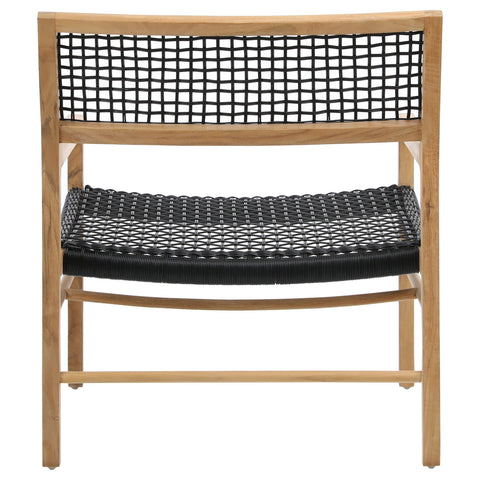Chloe Black Finish Outdoor Occasional Chair