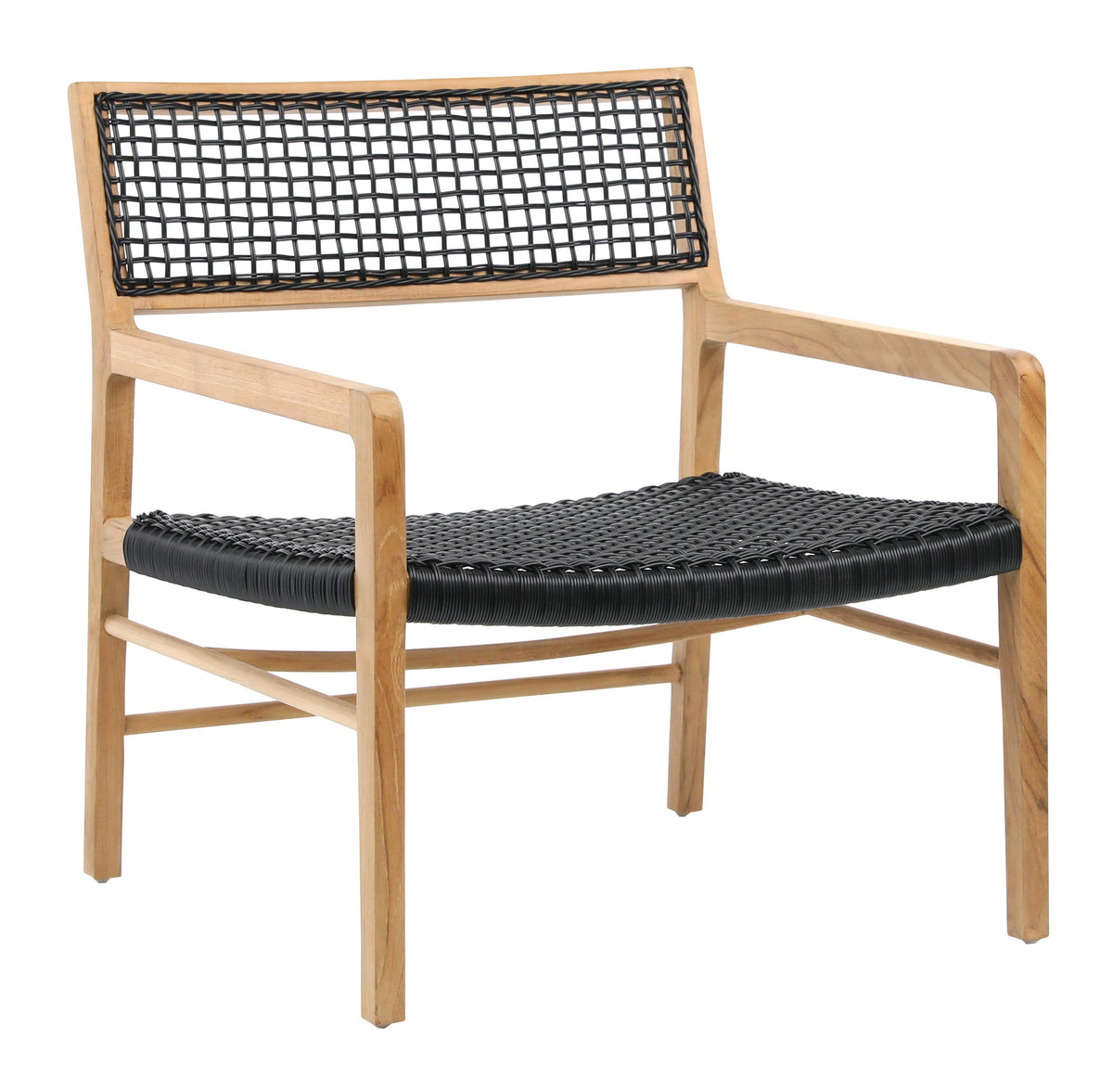 Chloe Black Finish Outdoor Occasional Chair