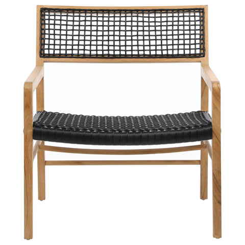 Chloe Black Finish Outdoor Occasional Chair